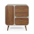 **Modern Wooden Storage Cabinet with Stylish Design and Minimalist Aesthetics**