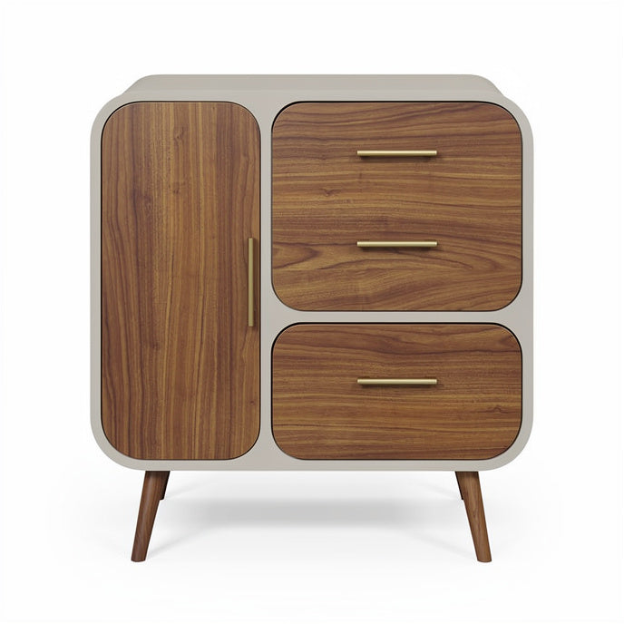 **Modern Wooden Storage Cabinet with Stylish Design and Minimalist Aesthetics**