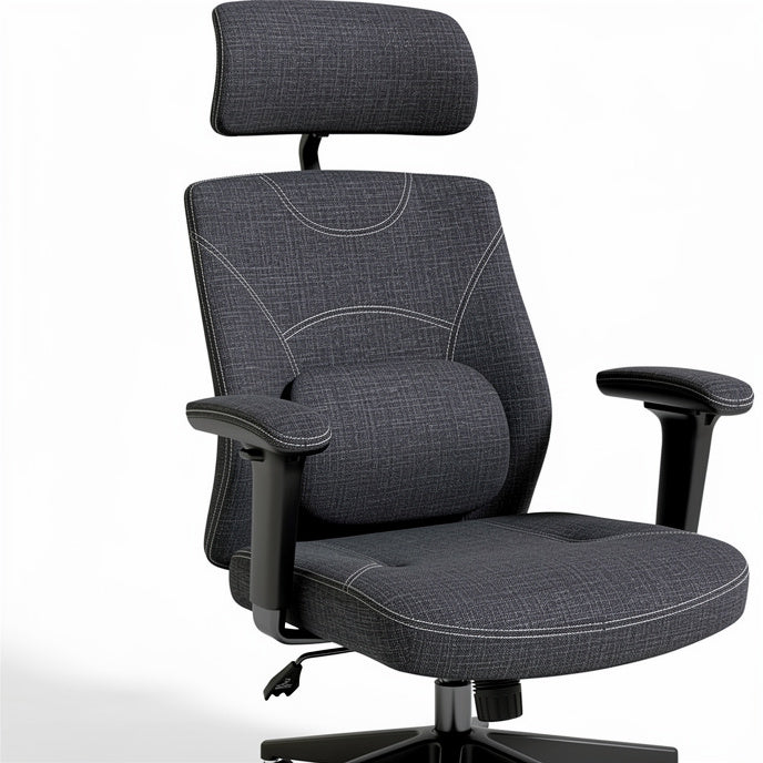 **Ergonomic Office Chair with Adjustable Support and Modern Design**