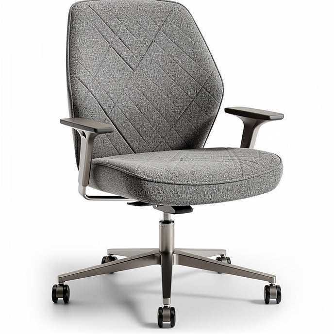**Ergonomic Office Chair with Adjustable Armrests and Swivel Base**